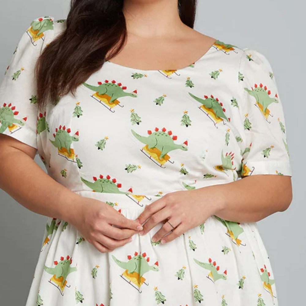 ModCloth What's The Scoop? A-Line Dress Size 1X